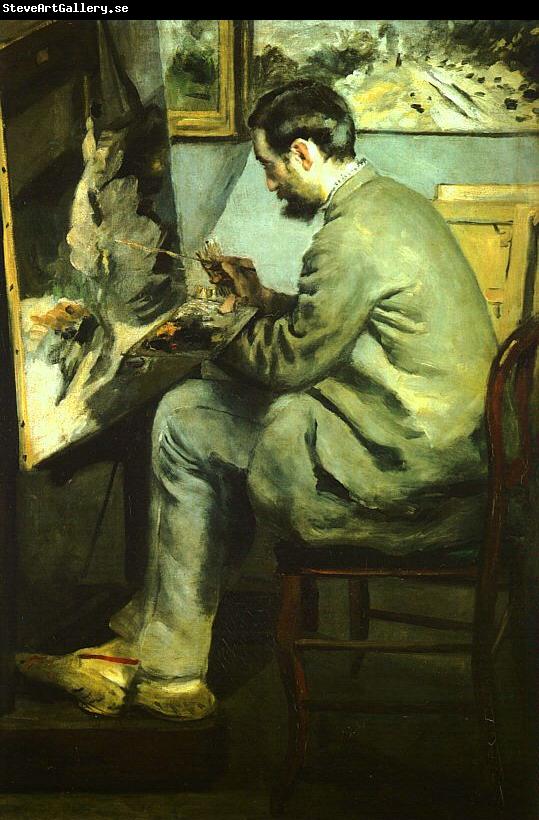 Pierre Renoir Bazille at his Easel